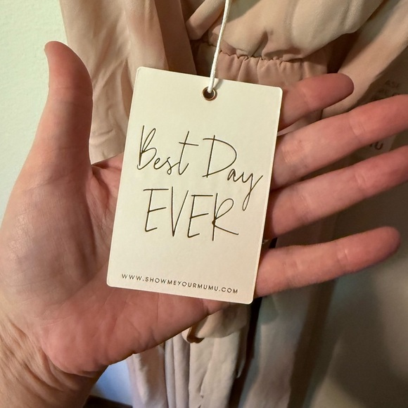 Show Me Your MuMu Light Pink Strapless bridesmaid Gown - Picture 7 of 9